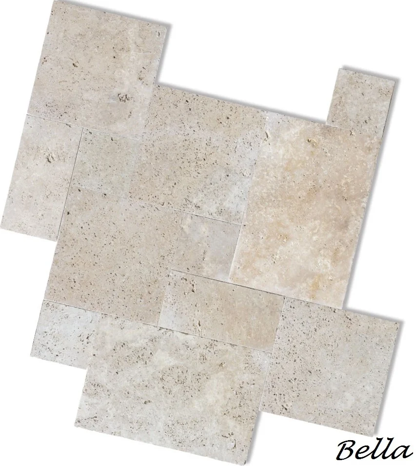 IVORY TRAVERTINE POOL PAVERS MELBOURNE FRENCH PATTERN