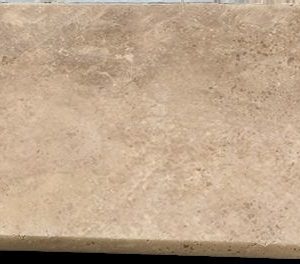 Noce Travertine Unfilled and Tumbled Pool Coping Tiles