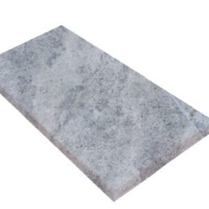 Silver Travertine Unfilled and Tumbled Pool Coping Tiles