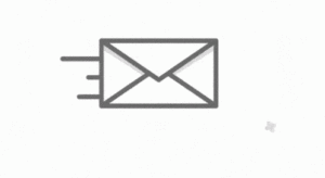 Gif of a moving email.